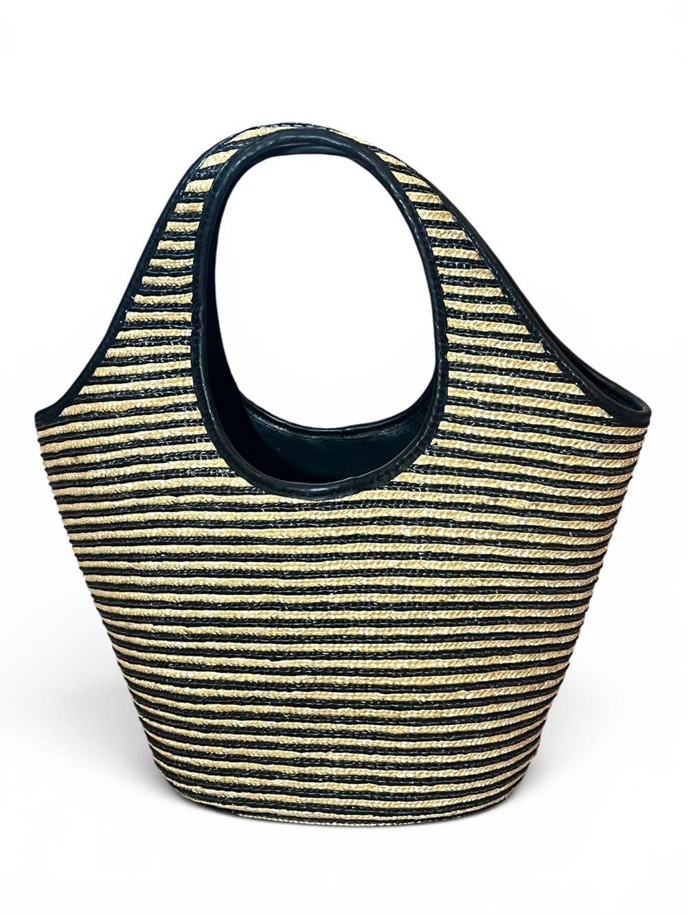 Kate Spade Lawn Party Straw Natural Tote 3D Floral Design - Picture 8 of 16